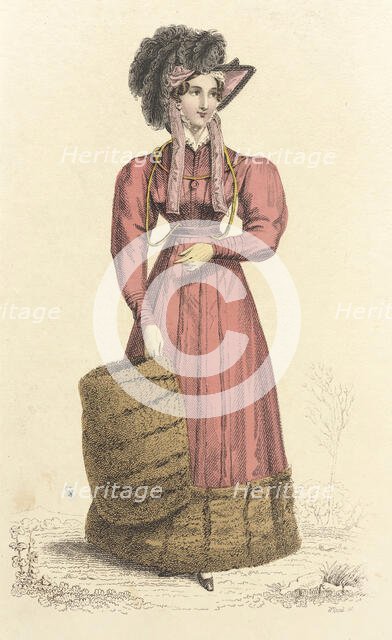 Fashion Plate (Carriage Dress), 1824. Creator: John Bell.