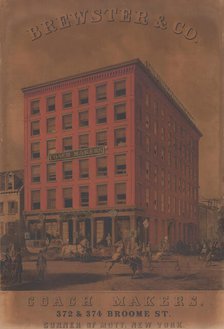 Brewster & Co. Coach Makers, 372 & 374 Broome St., ca. 1860-70. Creators: Charles Parsons, Endicott & Co..