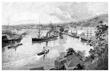 'Brisbane From Bowen Terrace', 1886. Artist: Unknown