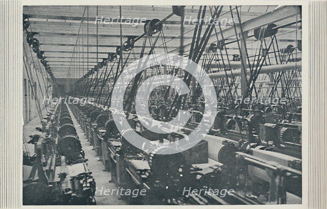 'Interior of Cotton Mill', 1910. Artist: Unknown.