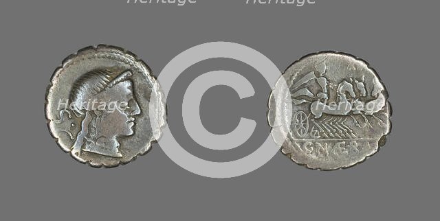 Denarius Serratus (Coin) Depicting the Goddess Venus, about 79 BCE. Creator: Unknown.