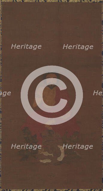 Sakyamuni Seated Upon Three Demon-like Creatures, Possibly Yuan to early Ming dynasty, 14th-15th cen Creator: Unknown.