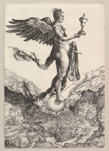 Nemesis (The Great Fortune), 1501-2. Creator: Albrecht Durer.