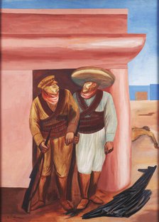 Mexican Soldiers, 1930. Creator: Orozco, José Clemente (1883-1949)