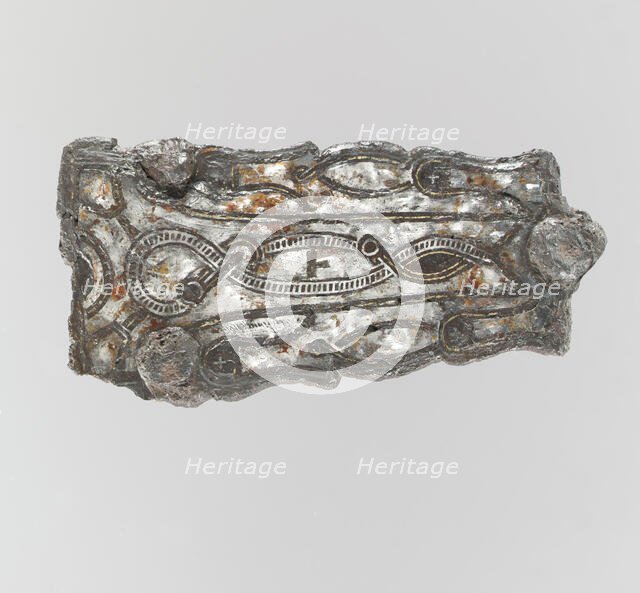 Counter Plate of a Belt Buckle, Frankish, 7th century. Creator: Unknown.