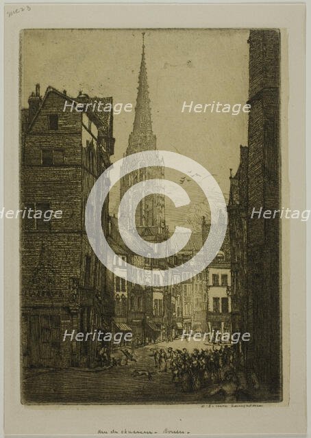 Rue du Chasseur, Rouen, 1903. Creator: Donald Shaw MacLaughlan.