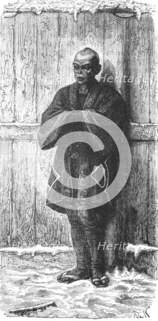 'Japanese citizen in winter costume; A European Sojourn in Japan', 1875. Creator: Unknown.