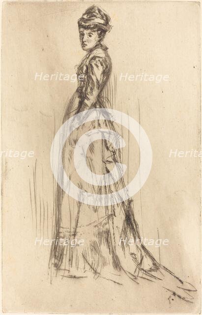 The Silk Dress, c. 1873. Creator: James Abbott McNeill Whistler.
