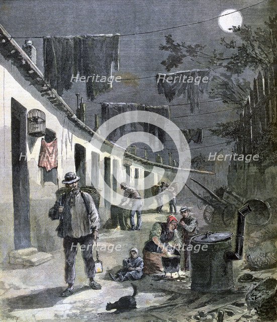 The rag and bone man of Paris, 1892. Artist: Henri Meyer