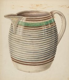 Water Pitcher, c. 1938. Creator: Al Curry.