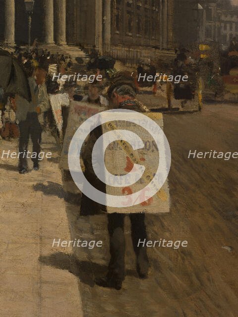 The National Gallery and St. Martin's Church (London), c1878. Creator: Giuseppe de Nittis.