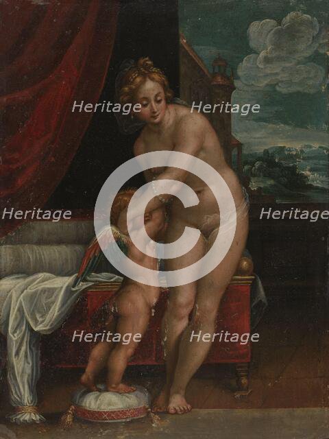 Venus and Cupid, probably end of 16th century. Creator: Unknown.