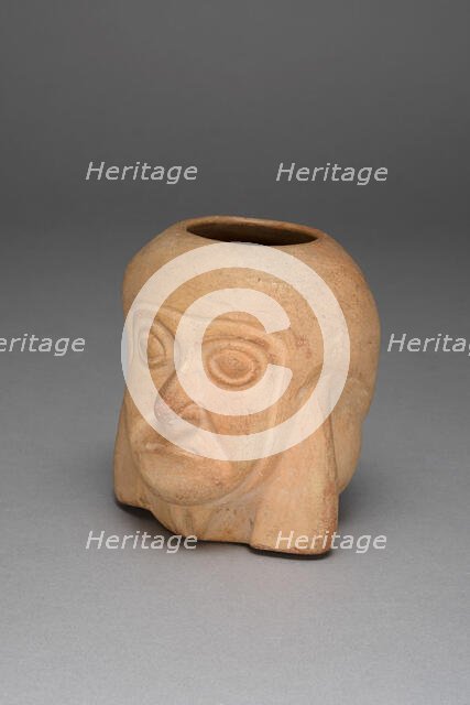 Vessel in the Form of a Human Head, 100 B.C./A.D. 500. Creator: Unknown.