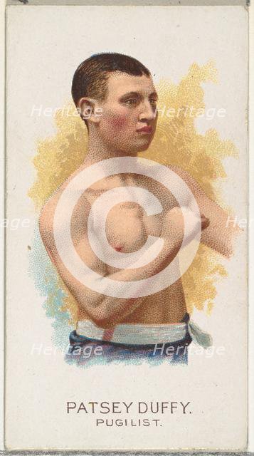 Patsey Duffy, Pugilist, from World's Champions, Series 2 (N29) for Allen & Ginter Cigarett..., 1888. Creator: Allen & Ginter.