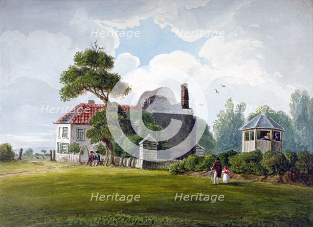 View of Copenhagen House and gardens, Copenhagen Fields, Islington, London, 1815. Artist: Anon