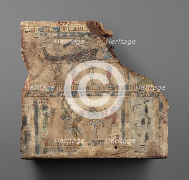 Fragment of a Coffin Lid, 1st century B.C.-1st century A.D.. Creator: Unknown.