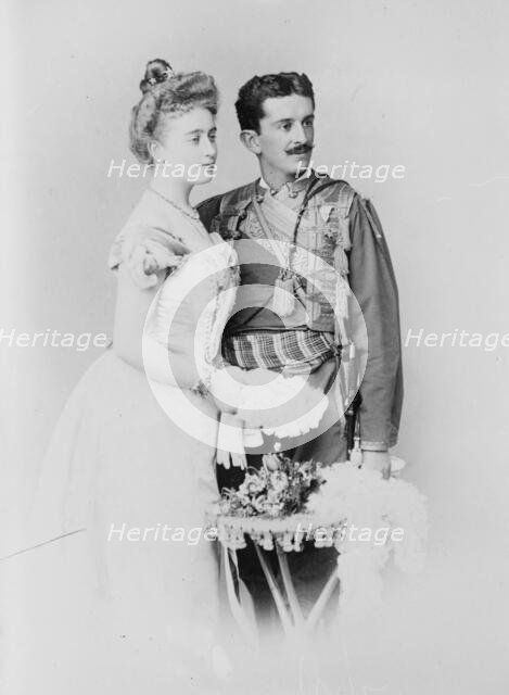 Prince Danilo and wife, 1910. Creator: Bain News Service.