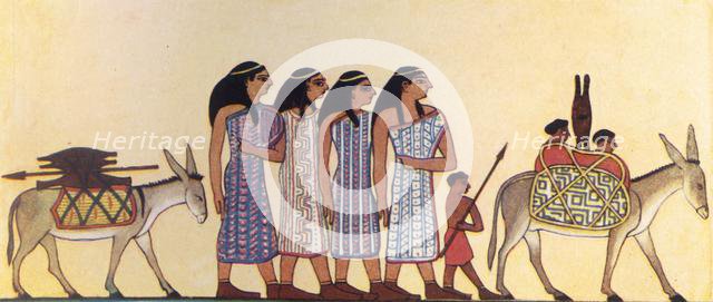 'How An Ancient Egyptian Painted The Coming Of The Israelites Into Egypt', c1930. Creator: Unknown.