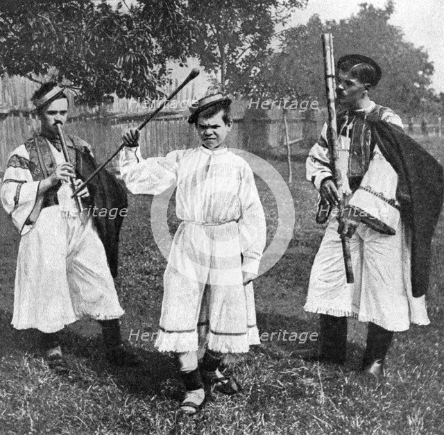 Peasant musicians, Czechoslovakia, 1922. Artist: Dr V Sixta