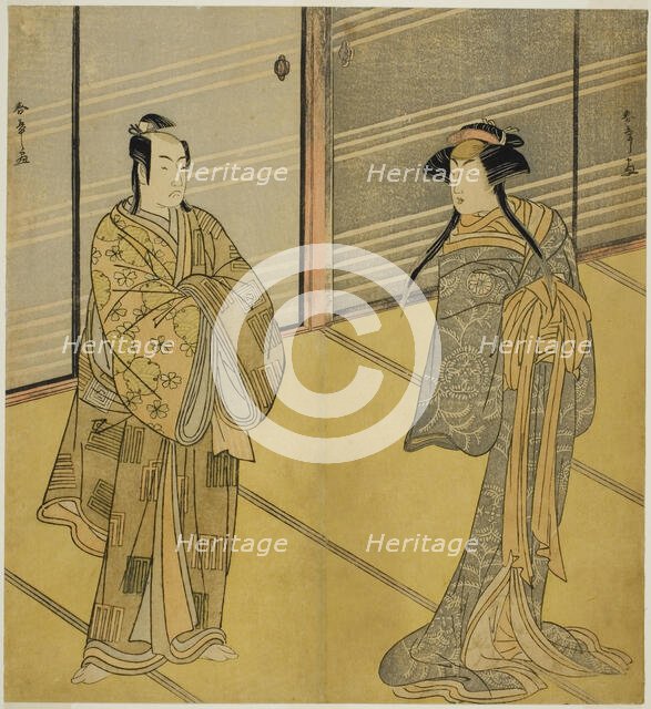 The Actors Segawa Kikunojo III as the Spirit of Joro-gumo (Harlot Spider) Disguised as..., c. 1781. Creator: Shunsho.