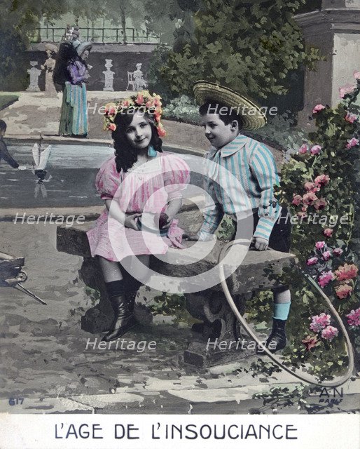 'The age of Innocence', French Postcard, c1900. Artist: Unknown