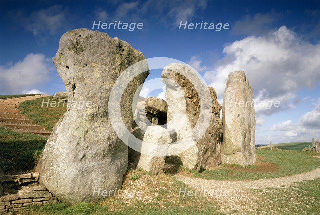 West Kennet Long Barrow, Wiltshire, c1980-c2017. Artist: Historic England Staff Photographer.