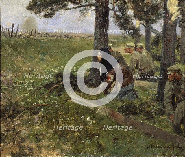 A nurse, 1914-1917. Artist: Vladimirov, Ivan Alexeyevich (1869-1947)