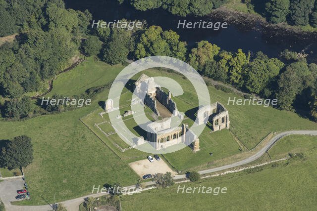 The ruins of Egglestone Abbey Premonstratensian monastery, County Durham, 2024. Creator: Robyn Andrews.