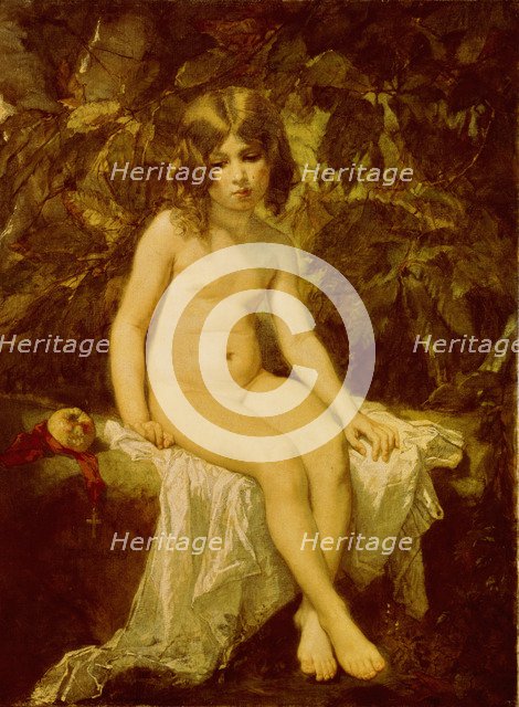 Little Bather, 1849. Artist: Couture, Thomas (1815-1879)