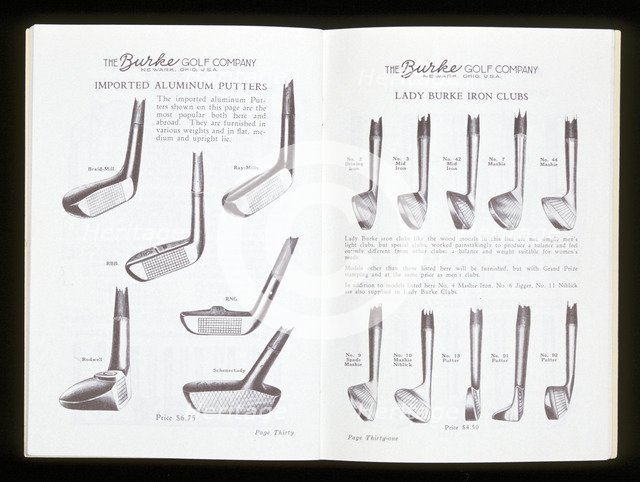 Burke Golf Company catalogue, American. Artist: Unknown