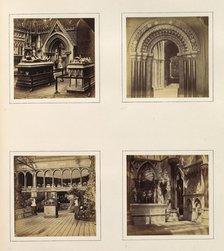 [Medieval Court; Entryway to Byzantine Court; Sheffield Court; French and Italian Medi..., ca. 1859. Creator: Attributed to Philip Henry Delamotte.