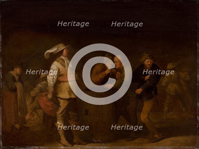 The Yielding of War Booty , c. 1635. Creator: Quast, Pieter (1605-1647).