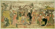 Cherry Blossom Banquet (Oka no utage), Japan, n.d. Creator: Kitagawa Utamaro.