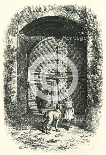'Gate at Chepstow', c1870.