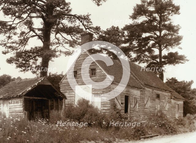 Drummond Mill, store, and cabin, Lee Mont vicinity, Accomac County, Virginia, between 1930 and 1939. Creator: Frances Benjamin Johnston.