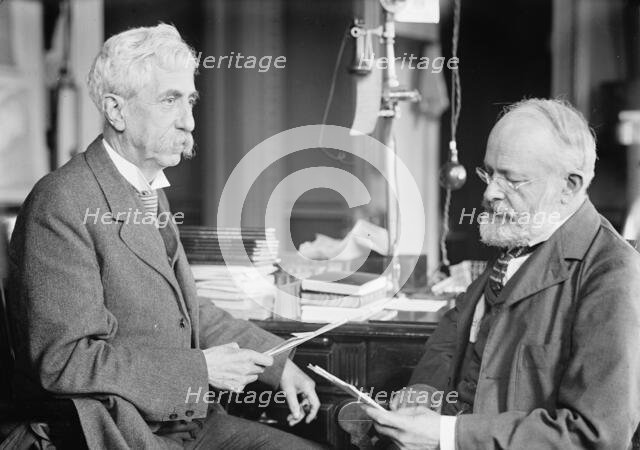 Brigadier General William Herbert Bixby with Col. William T. Rossell, 1914. Creator: Harris & Ewing.