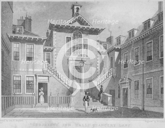 Serjeants' Inn, Chancery Lane, City of London, 1830.        Artist: HW Bond