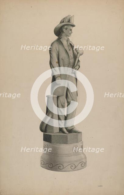 Statue, 1935/1942. Creator: Louis Plogsted.