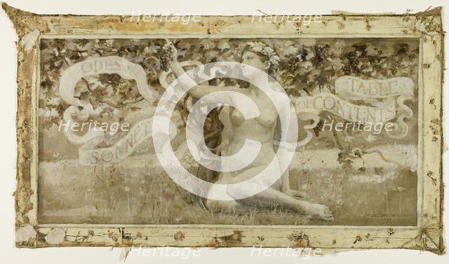 Odes and Sonnets Table of Contents, 1887. Creator: Will H. Low.