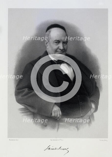 Charles Augustin Sainte-Beuve (1804-1869). Creator: Bornemann, C. (active Mid of the 19th cen.).