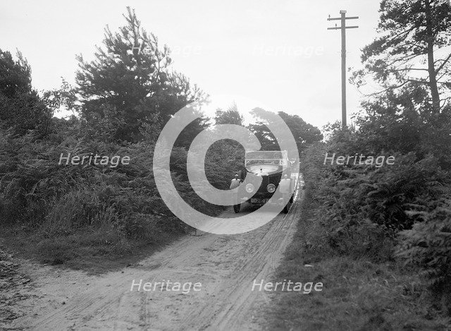 AC Tourer taking part in a First Aid Nursing Yeomanry trial or rally, 1931. Artist: Bill Brunell.