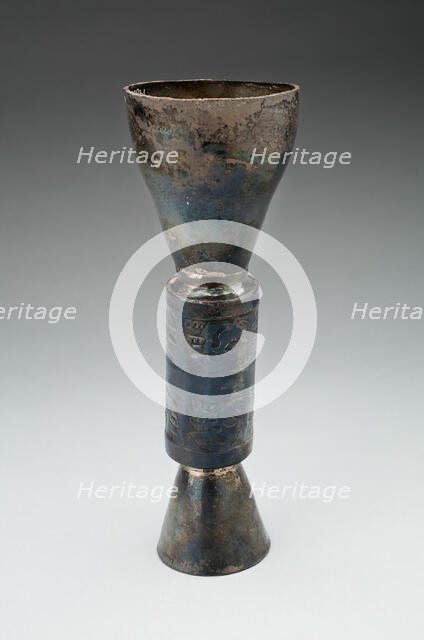 Double Beaker, A.D. 1100/1470. Creator: Unknown.