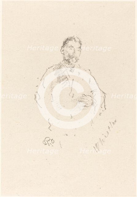 Stéphane Mallarmé, No. 2, 1892. Creator: James Abbott McNeill Whistler.