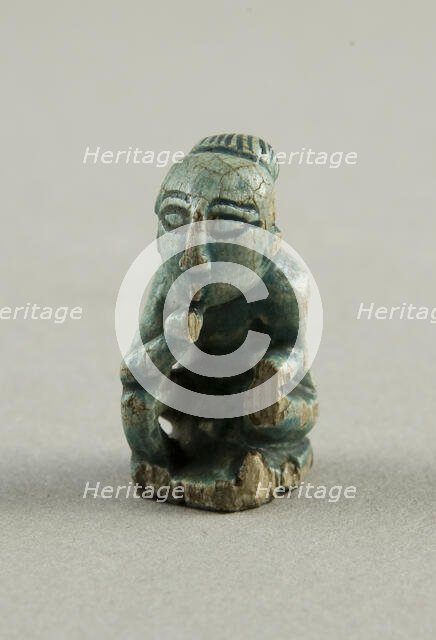 Amulet of the God Harpocrates (Squatting), Egypt, Ptolemaic Period-Roman Period (?) (332 BCE-395 CE) Creator: Unknown.