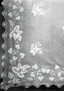 Bedcover, France, 19th century. Creator: Unknown.