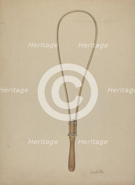 Shaker Rug Beater, c. 1939. Creator: Orville Cline.