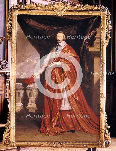 Cardinal Richelieu, French prelate and statesman, 1640. Artist: Philippe de Champaigne