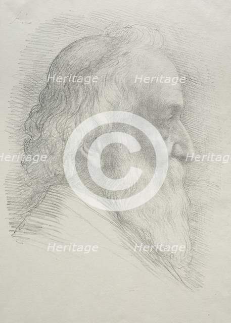 Self-Portrait (10th Plate). Creator: Alphonse Legros (French, 1837-1911).