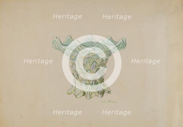 Vase, c. 1936. Creator: Robert Stewart.