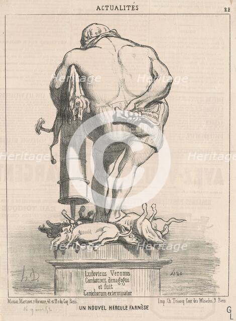 Un nouvel Hercule Farnèse, 19th century. Creator: Honore Daumier.